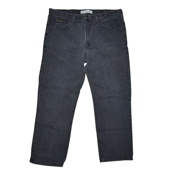 LEE Men's Classic Fit Jeans Black Wash Denim Size 40x30 Vintage - Picture 2 of 9